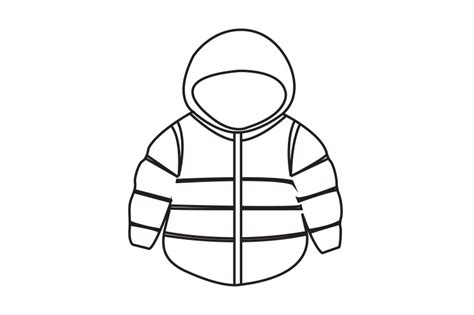 Camping Jacket Outline Icon By Printables Plazza Thehungryjpeg