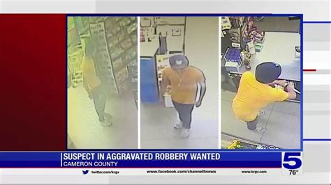 Cameron County Sheriffs Office Search For Suspect In Aggravated Robbery