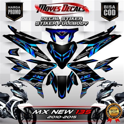 BISA COD Decal Jupiter Mx 135 New Stiker Decal Motor Jupiter Mx