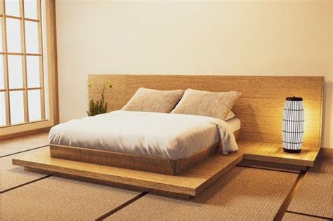 Modern Japanese Style Bedroom With Luxury Interior