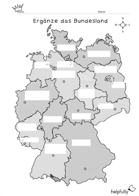 Arbeitsblätter Bundesländer ausdrucken Gratis bei helpfully de