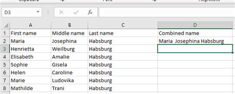 How To Combine First And Last Name In Microsoft Excel