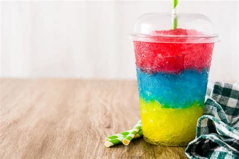 Colorful Slushie of Different Flavors Stock Image - Image of granita ...