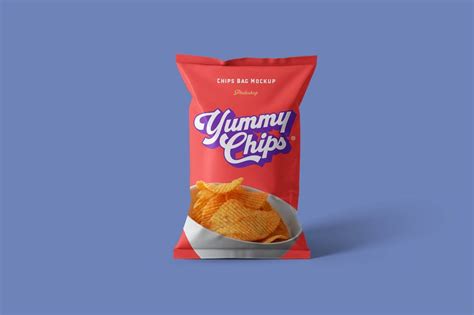 743 Bag Of Chips Mockup Free PSD Mockups File