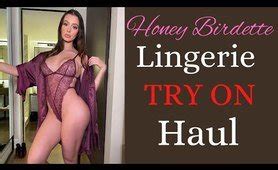 Honey Birdette Lingerie Try On Haul Lacey Sheer Videos Try On