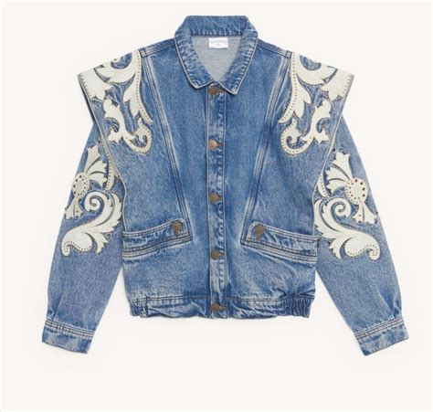 Masha Popova Blue Floral Denim Jacket Artofit