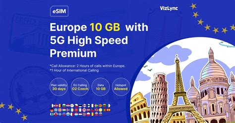 Explora Europa Con Un Plan De Datos Esim Premium De Alta Velocidad De