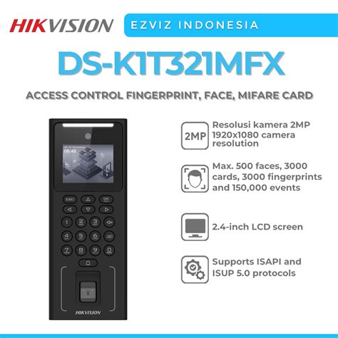 Jual Hikvision Ds K T Mfx Access Control Fingerprint Face Mifare