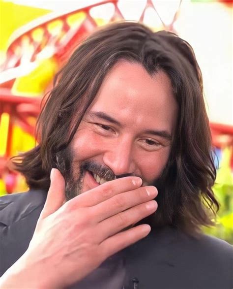 Keanu Reeves Fan Page On Instagram Keanu Reeves Covering His Mouth