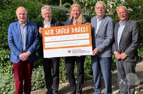 Lions Club Hochtaunus spendet 2 000 Euro für krebskranke Kinder