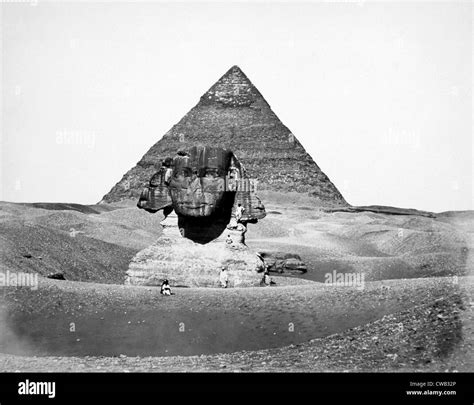 The Great Pyramid Of Cheops And The Sphinx Photograph By Antoine Beato