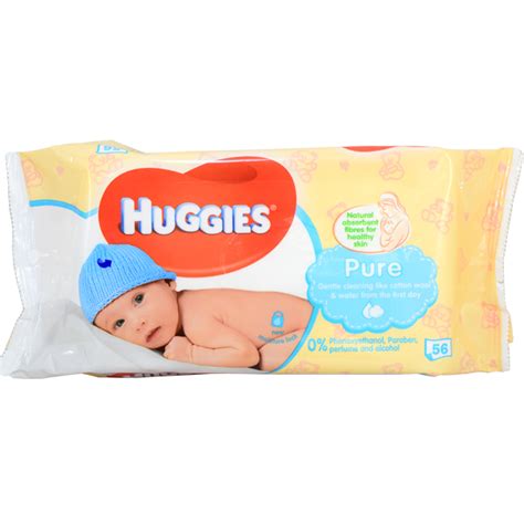 Huggies Baby Wipe 56ct Pure