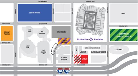 Season Parking Map Blazer Gameday