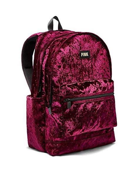 Victorias Secret Pink Velvet Campus Backpack Black Review Pink Backpack Victorias Secret