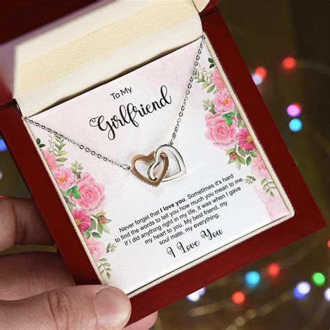 To My Girlfriend Necklace Gift From Boyfriend Delicate Promise