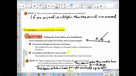 Conditional Statements Geometry Quiz