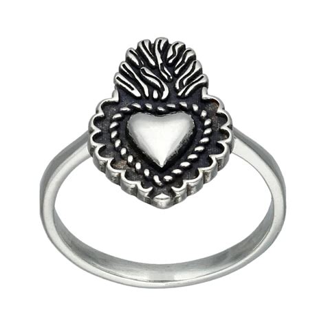 Anillo Corazón Detente Anillos Anillos Plata Sola Productos