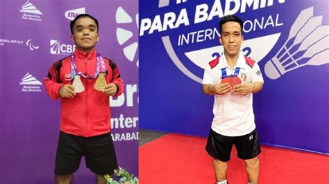 Nilton Quispe Y Jes S Salv Ganan Medalla De Oro En Parab Dminton