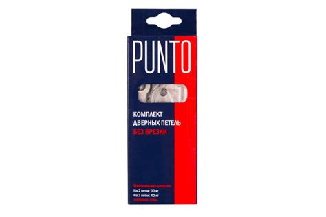 Петля Punto (Пунто) универсальная без врезки IN4200W PN (200-2B 100x2,5 ...