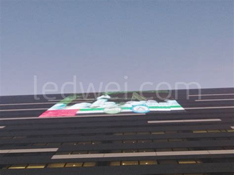 Media Facades OF Series LED Displays Ledwei Transparent And Flexible