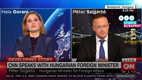 CNN interview with Hungarian FM Péter Szijjártó. Topics: Covid, EU and ...