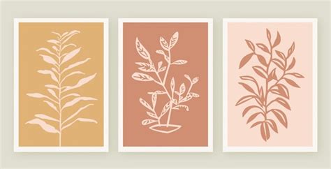 Premium Vector | Cute botanical minimalist modern plant illustration ...