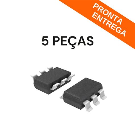 Kit 5 Peças Circuito Integrado MCP1501T 50E CHY SOT 23 6 SMD