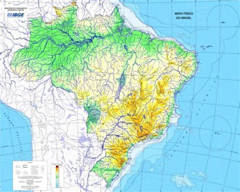 Papel de parede mapa do brasil físico