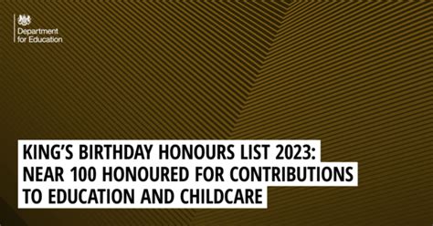 Kings Birthday Honours List 2023 Near 100 Honoured For Contributions