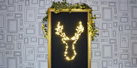 Brilliant DIY LED Deer Christmas Decoration - Pillar Box Blue