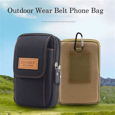 Canvas Mobile Phone Bag Waist Bag For Phone Wallet Case Belt Bag Cellphone Pouch Ebay