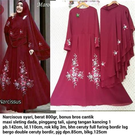 model baju gamis renda desain gaun pengantin  kondangan