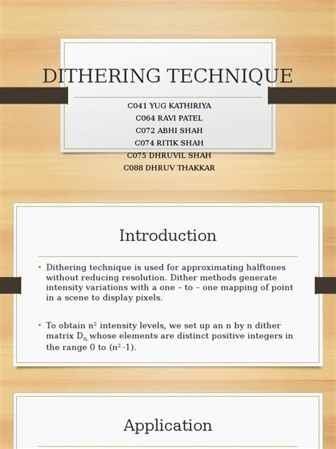 Dithering Technique Computer Graphics | PDF