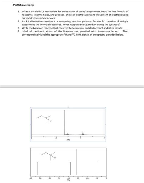 Solved Postlab Questions Write A Detailed S Mechanism Chegg