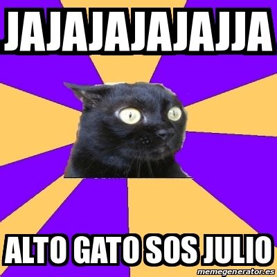 Meme Anxiety Cat Jajajajajajja Alto Gato Sos Julio 22726257