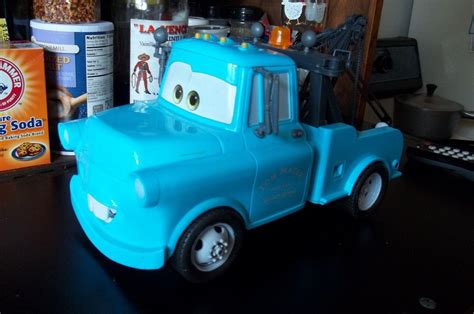 Disney Pixar Cars Tow Mater Light & Talking Truck Blue WORKS 11" NEW ...