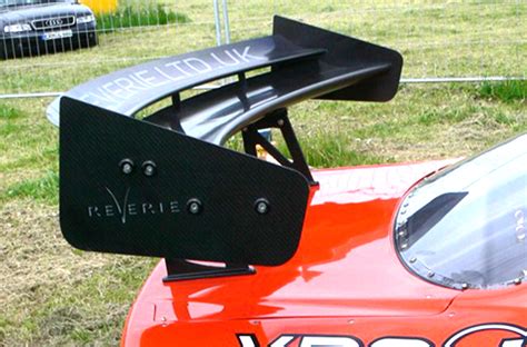 Universal Dual Element Motorsport Carbon Rear Wing Kit Curved