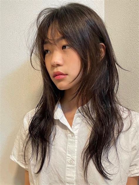 Korean Hush Cut Long Layered Cut Haircuts For Medium Hair Haircuts