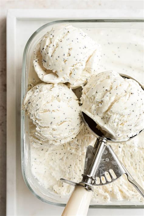 No Churn Lemon Poppy Seed Ice Cream Curly Girl Kitchen