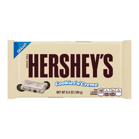 Giant Hershey’s Cookies ‘N’ Creme Bar 208g – Crowsnest Candy Company