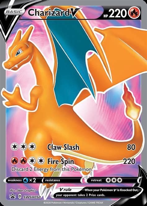 Charizard V HOLOGRAPHIC Custom Made Pokemon Card | Etsy