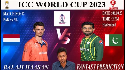 World Cup 2023 Match No 2 Pakisthan Vs Netherland Balaji Haasan