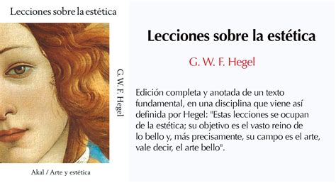 Hegel Estética Comprende El Arte Y La Belleza Botoxina