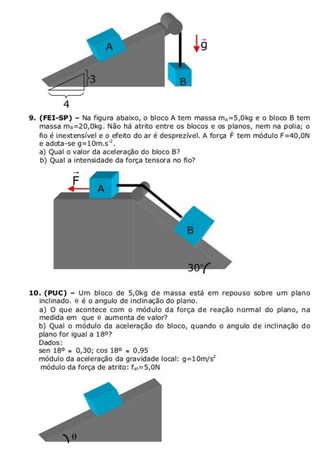 Aula 06 Mecância Dinâmica Atrito E Plano Inclinado