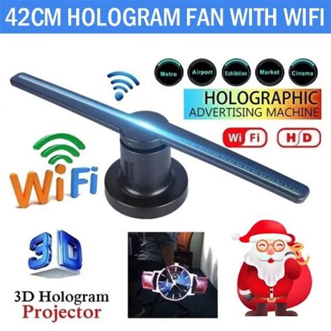 Ventilador Holograma 3d Wifi Última Generación 42cm sd 16gb InTouch Perú