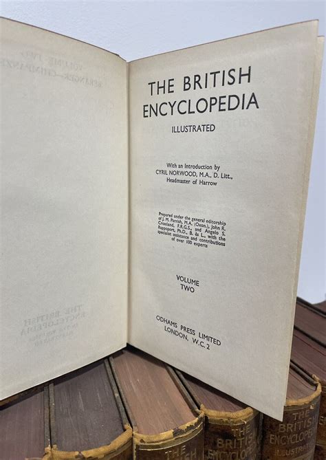 The British Encyclopedia Illustrated Full Set Vols 1 12 Odhams 1933