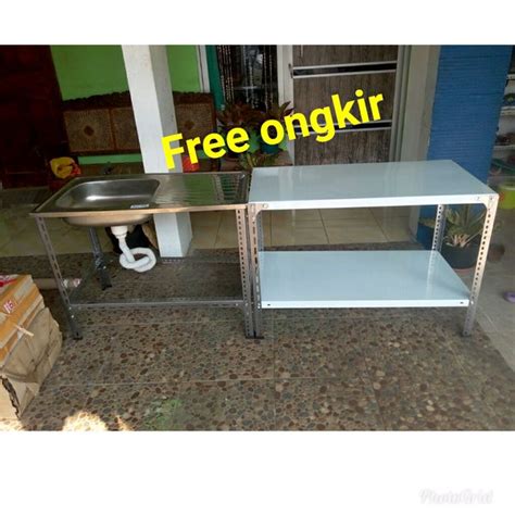 Jual Bak Cuci Piring Stainless Wastafel Cuci Piring Dan Meja Kompor