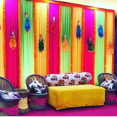 Simple Stage Decoration For Mehndi Function Shelly Lighting