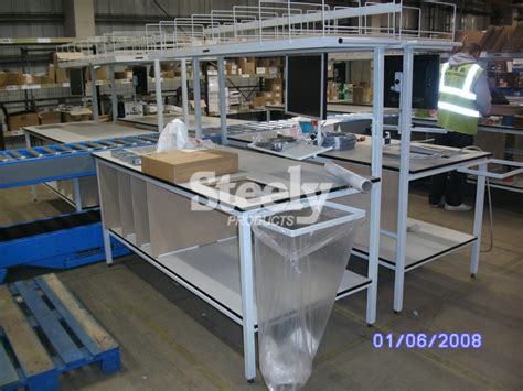 Warehouse Packing Tables Built To Last By Steely Products