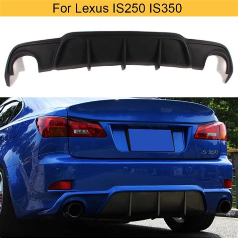 PU Czarny Tylny Zderzak Samochodowy Dyfuzor Lip Spoiler Dla Lexus IS250